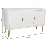 Dressoir Alexandra House Living Wit Gouden Hout MDF 41 x 71 x 120 cm 6