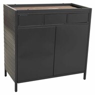 Dressoir Alexandra House Living Grijs Ijzer Sparrenhout 40 x 79 x 80 cm 6