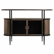 Dressoir Alexandra House Living Bruin Metaal Glas 42 x 80 x 121 cm 5