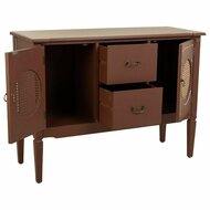 Dressoir Alexandra House Living Bruin Natuurlijk Rotan Sparrenhout 40 x 78 x 106 cm 3