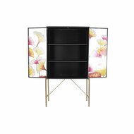 Dressoir DKD Home Decor 85 x 35 x 155 cm Kristal Zwart Roze Gouden Metaal Geel 4