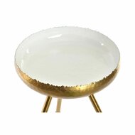 Bijzettafel DKD Home Decor Gouden Aluminium Wit Coating (43 x 43 x 61 cm) 2