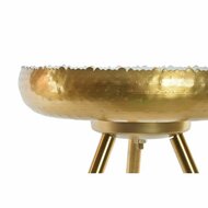 Bijzettafel DKD Home Decor Gouden Aluminium Wit Coating (43 x 43 x 61 cm) 3