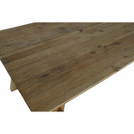 Eettafel Home ESPRIT Bruin Natuurlijk Hout Dennenhout 220 x 100 x 76 cm 2