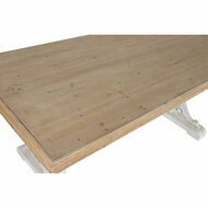 Eettafel Home ESPRIT Wit Natuurlijk Spar Hout MDF 180 x 90 x 76 cm 2