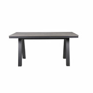 Eettafel Home ESPRIT Grijs Aluminium polyestyreen 160 x 90 x 77 cm 2