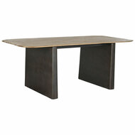 Eettafel Home ESPRIT Natuurlijk Donkerbruin Spar 200 x 90 x 75 cm 1