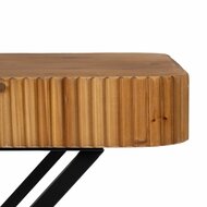 WandtafelBruin Zwart Hout Ijzer 100 x 40 x 70 cm 6