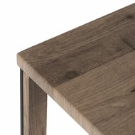 WandtafelZwart Natuurlijk Ijzer Hout MDF 110 x 30 x 75 cm 6