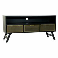 Tv-meubel DKD Home Decor Zwart Metaal Gouden (125 x 41 x 62 cm) 7