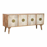 Tv-meubel Home ESPRIT Gouden Natuurlijk Hout 145 x 40 x 60 cm 1