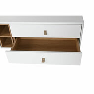 Tv-meubel Home ESPRIT Wit Natuurlijk Polypropyleen Hout MDF 140 x 40 x 55 cm 7