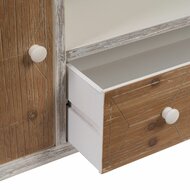 Tv-meubel COUNTRY 150 x 35 x 53,5 cm Natuurlijk Wit Sparrenhout Hout MDF 8