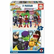 Puzzel Educa Spidey &amp; His Amazing Friends (2 x 20 pcs) 1