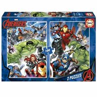 Set van 2 Puzzels The Avengers 100 Onderdelen 1