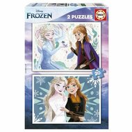 Set van 2 Puzzels Frozen 20 Onderdelen 1