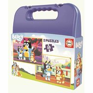 Set van 2 Puzzels Bluey Briefcase 20 Onderdelen 1