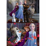 Set van 2 Puzzels   Frozen Believe         40 x 28 cm 100 Onderdelen 2