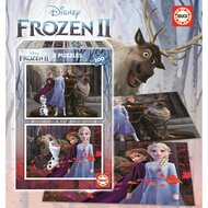 Set van 2 Puzzels   Frozen Believe         40 x 28 cm 100 Onderdelen 3