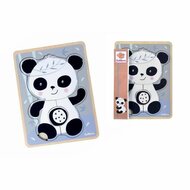 Houten Kinderpuzzel Eichhorn Panda 6 Onderdelen 2