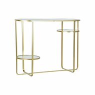 WandtafelDKD Home Decor Spiegel Kristal Gouden Metaal Modern (102 x 36 x 79 cm) 1