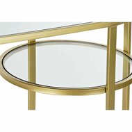 WandtafelDKD Home Decor Spiegel Kristal Gouden Metaal Modern (102 x 36 x 79 cm) 3