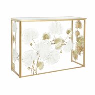 WandtafelDKD Home Decor Wit Gouden Metaal Spiegel 108 x 37 x 80 cm 1