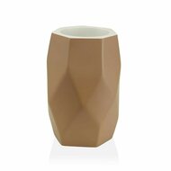 Tandenborstelhouder Versa Amanda Beige Hars (8,4 x 11 x 8,4 cm) 1