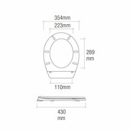 Toiletbril EDM Wit PVC 2