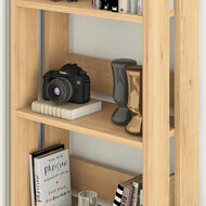 Boekenkast Alexandra House Living Ek Hout MDP 57 x 155 x 25 cm 5 Planken 3