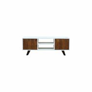 Tv-meubel DKD Home Decor Wit 135 x 35 x 40 cm Metaal Mangohout 2