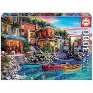 Puzzel Educa Sunset in Como Italy 19052 3000 Onderdelen 1