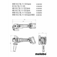 Haakse slijper Metabo WB 18 1100 W 125 mm 5