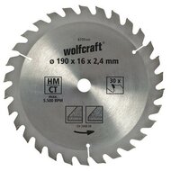 Cirkelzaagblad Wolfcraft 6733000 160 x 2,4 mm 1