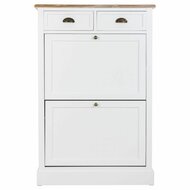 Schoenenkast Alexandra House Living Wit Bruin 33 x 120 x 80 cm 4