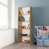 Boekenkast Alexandra House Living Bruin Hout MDP 58 x 169 x 22 cm 5 Planken 2