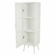 Kast Alexandra House Living Zilverkleurig white wedding Bamboe Hout MDF 37 x 139 x 40 cm 4