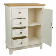 Dressoir Alexandra House Living Wit Natuurlijk Dennenhout Hout MDF 32 x 84 x 66 cm 3