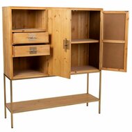 Dressoir Alexandra House Living Gouden Natuurlijk Ijzer Sparrenhout 37 x 139 x 120 cm 3