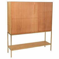 Dressoir Alexandra House Living Gouden Natuurlijk Ijzer Sparrenhout 37 x 139 x 120 cm 4