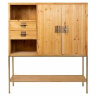 Dressoir Alexandra House Living Gouden Natuurlijk Ijzer Sparrenhout 37 x 139 x 120 cm 8