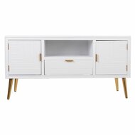 Dressoir Alexandra House Living Wit Gouden 40 x 61 x 121 cm 2