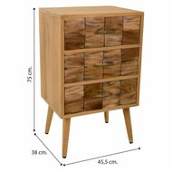 Ladekast Alexandra House Living Natuurlijk Paulownia hout 75 x 38 x 45 cm 7