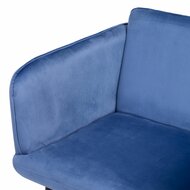 Leunstoel Synthetisch materiaal Blauw Metaal 6