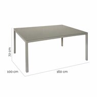 Eettafel Thalia 160 x 100 x 72 cm Staal 2