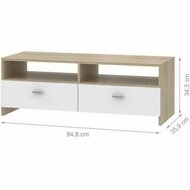 Tv-meubel 95 x 34,6 x 35,8 cm Wit 2