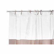 Douchegordijn Transparant 180 x 180 cm Beige Plastic PEVA (12 Stuks) 2