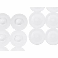 Antislipmat voor in de douche Wit PVC 68 x 1 x 36 cm (6 Stuks) 3