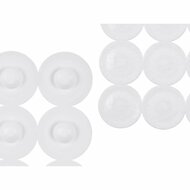 Antislipmat voor in de douche Wit PVC 68 x 36 x 1 cm (6 Stuks) 3