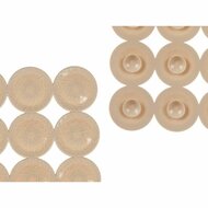 Antislipmat voor in de douche Beige PVC 54 x 54 x 1 cm (6 Stuks) 3